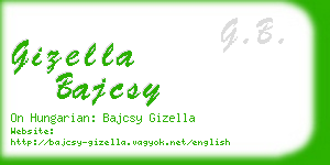 gizella bajcsy business card